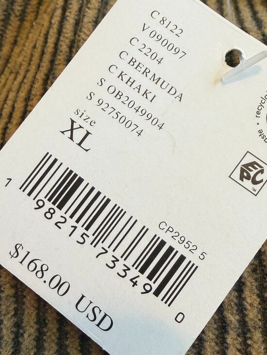 We The Free People Roscoe Pull-On Straight Textured Cotton Pants Size XL NWT - Picture 12 of 15